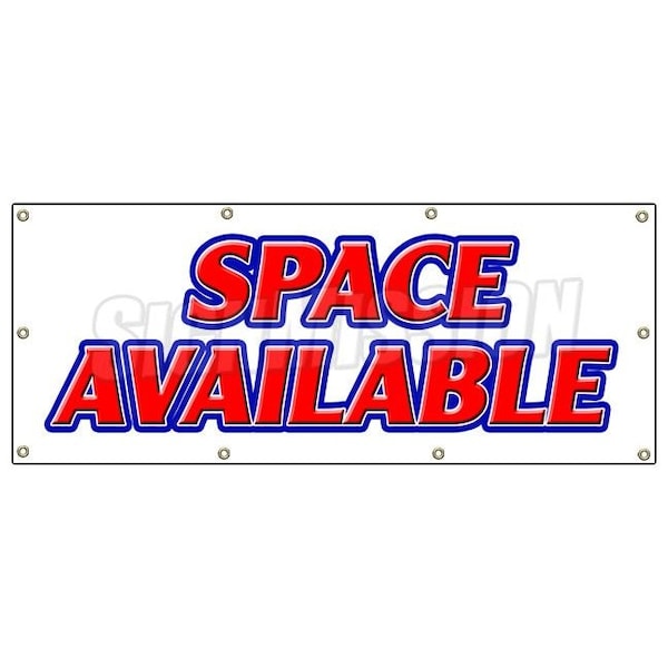 SPACE AVAILABLE BANNER SIGN retail warehouse storage units commercial